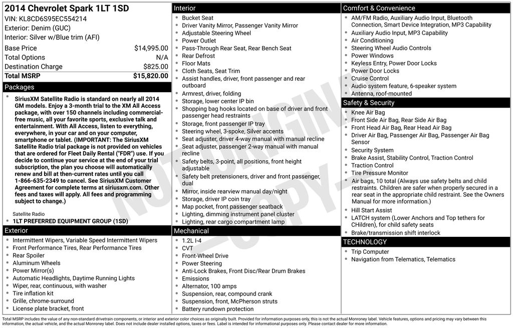 2014 Chevrolet Spark 1LT CVT 1SD's photo