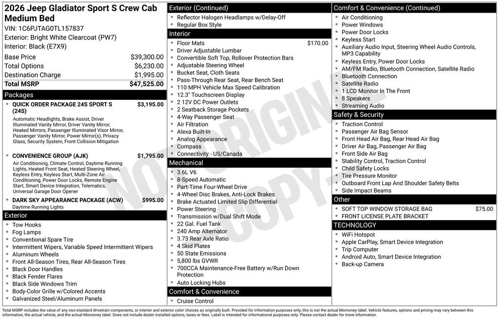 2026 Jeep Gladiator Sport S - Photo 28