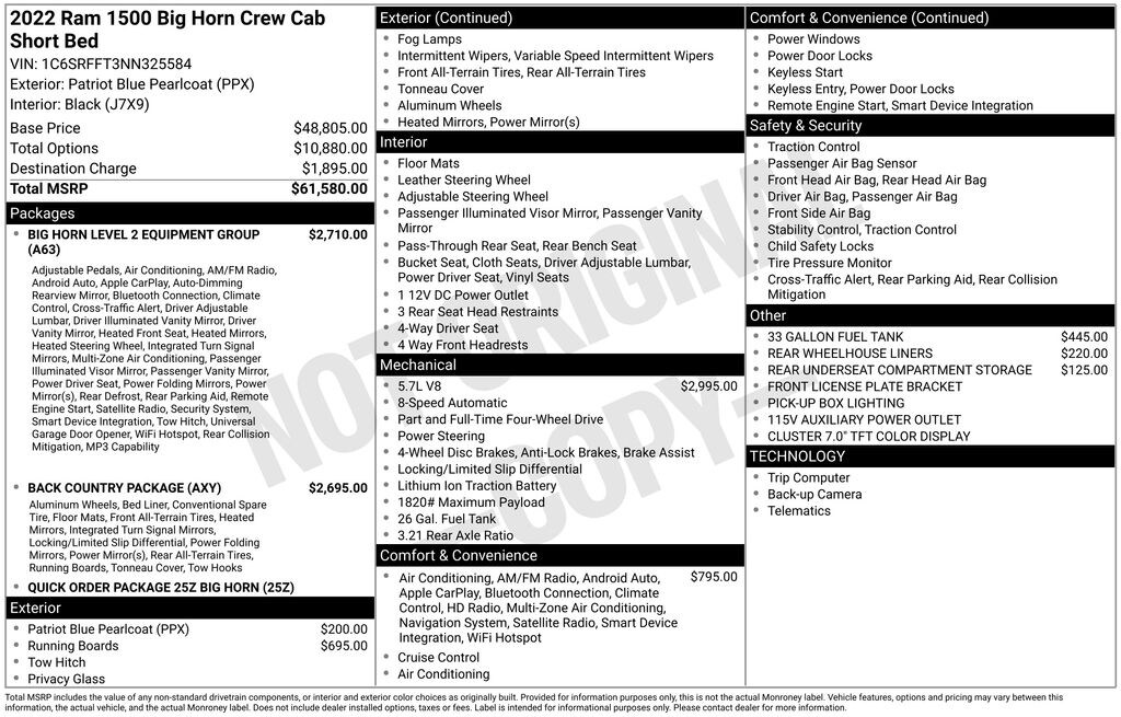 Used 2022 Ram 1500 Big Horn/Lone Star Truck