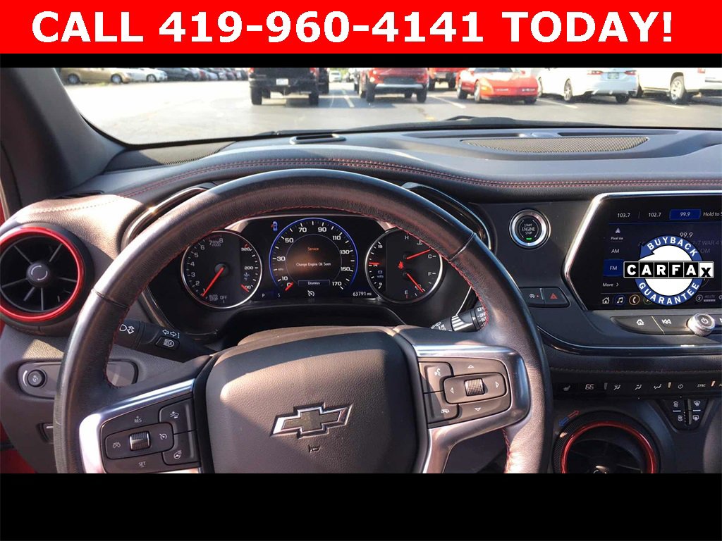 Used 2021 Chevrolet Blazer RS with VIN 3GNKBKRS4MS550990 for sale in Port Clinton, OH