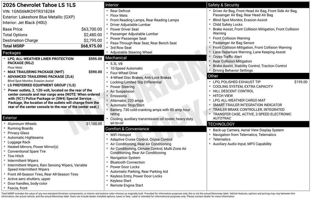 2026 Chevrolet Tahoe LS - Photo 25