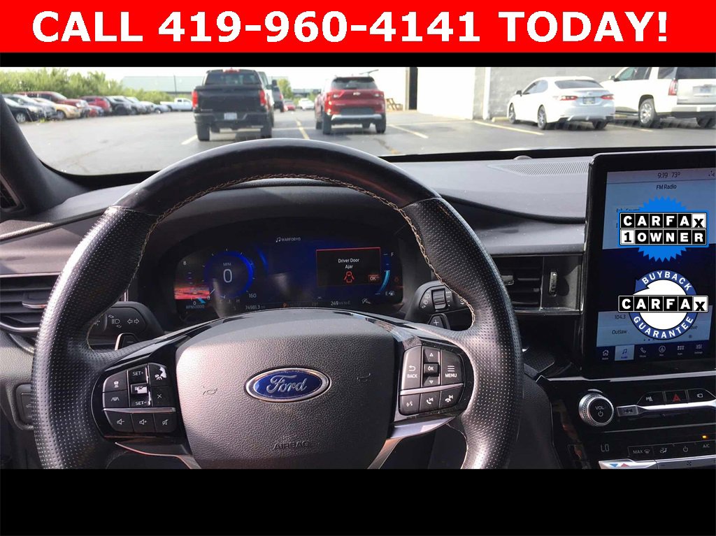 Used 2021 Ford Explorer ST with VIN 1FM5K8GC0MGA59895 for sale in Port Clinton, OH