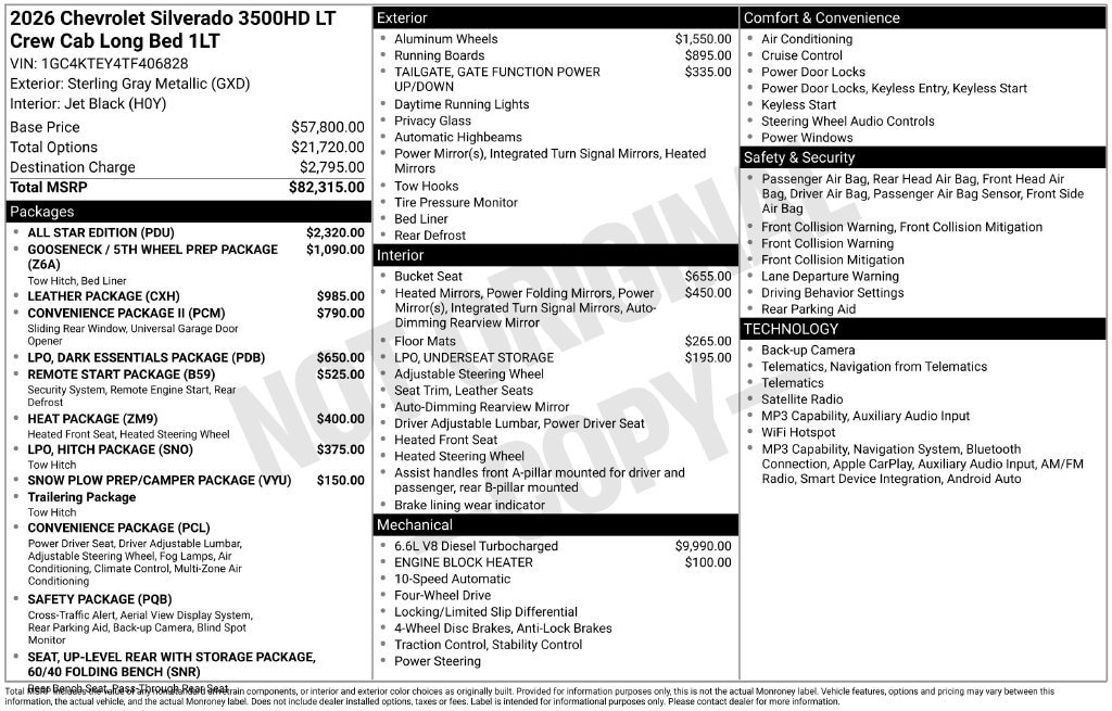 New 2026 Chevrolet Silverado 3500 HD LT DRW Truck