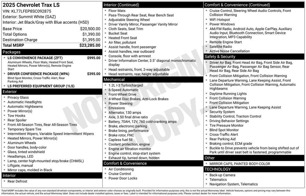 Used 2025 Chevrolet Trax LS SUV