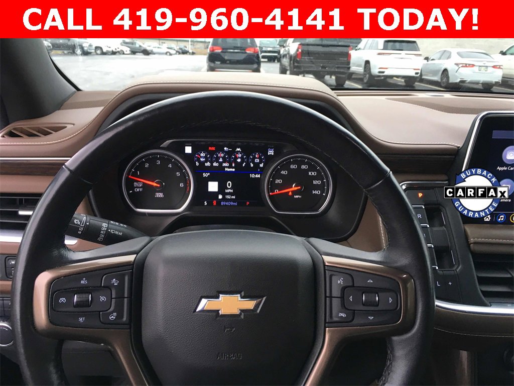 Used 2021 Chevrolet Tahoe High Country with VIN 1GNSKTKL7MR126537 for sale in Port Clinton, OH
