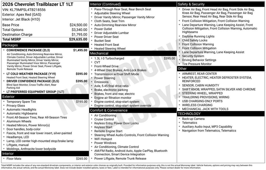 2026 Chevrolet Trailblazer LT - Photo 25