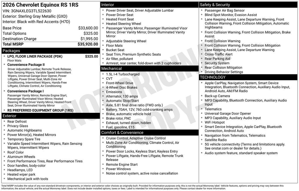 2026 Chevrolet Equinox RS - Photo 25