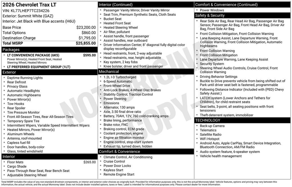 2026 Chevrolet Trax LT - Photo 25