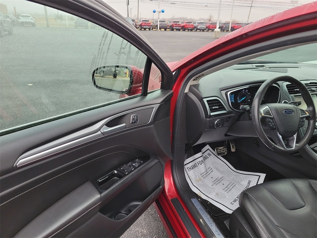 Used 2015 Ford Fusion Titanium with VIN 3FA6P0K96FR255574 for sale in Genoa, OH