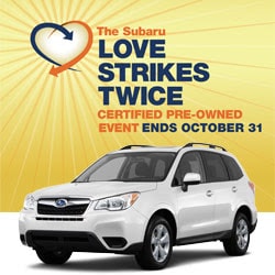 Subaru love strikes twice