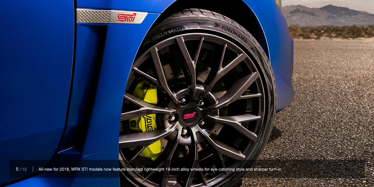 2018_WRX_BrakesCalipers yellow brembo brake calipers on 2018 subaru sti