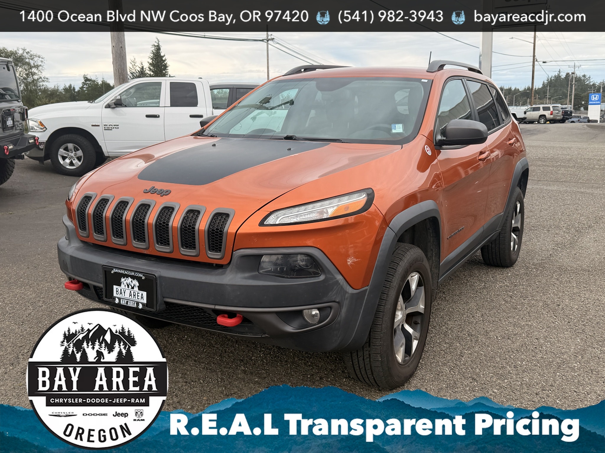 Used 2016 Jeep Cherokee Trailhawk with VIN 1C4PJMBS5GW243778 for sale in Coos Bay, OR