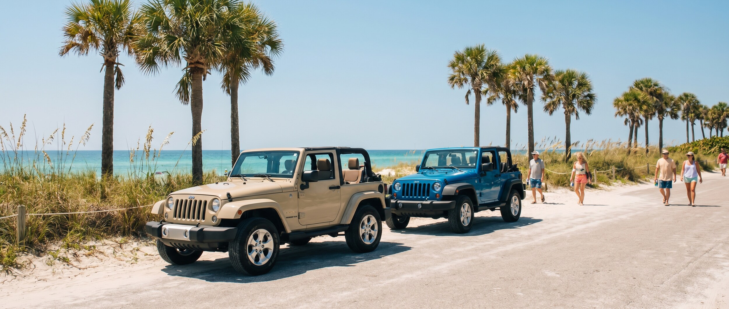 Used Jeep Cherokee and Jeep Compass parked in Panama City, FL for value comparison at Bay Chrysler Dodge Jeep Ram
