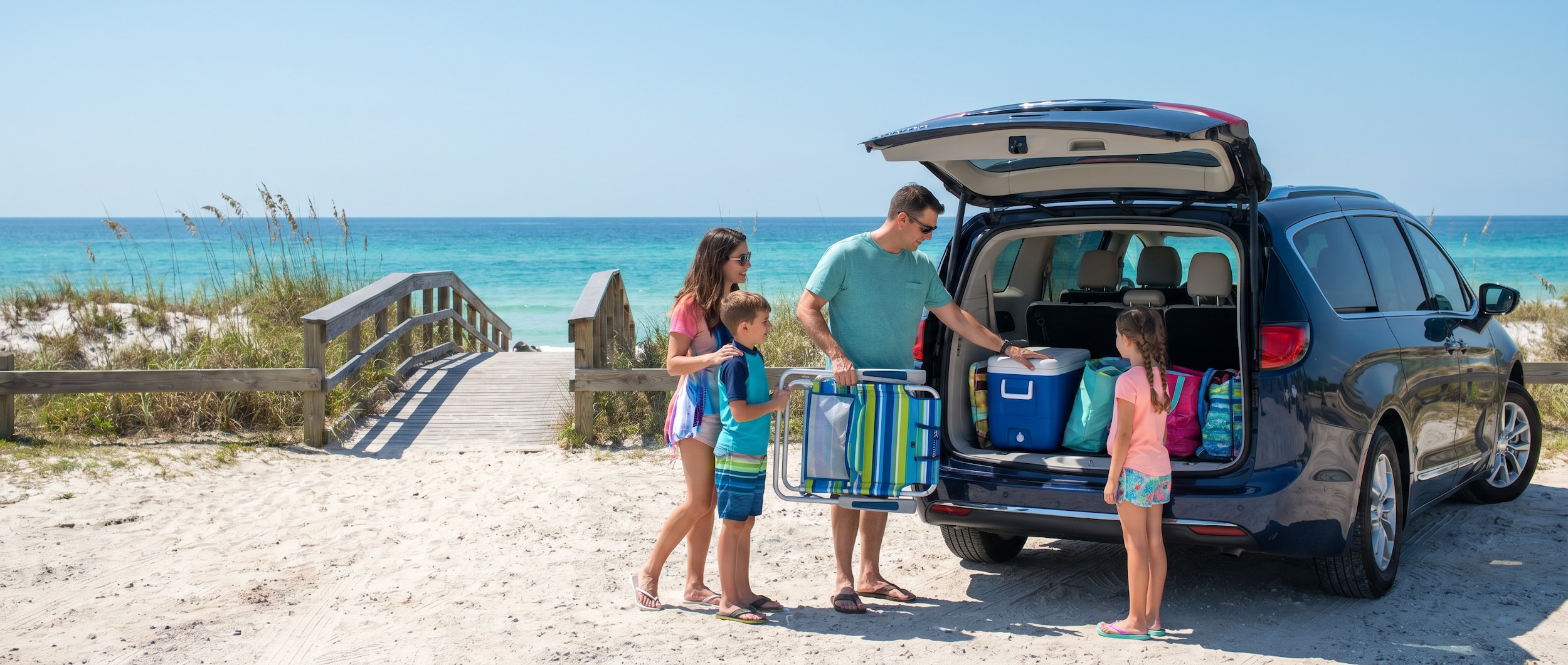 Used Chrysler Pacifica and Honda Odyssey minivans comparison in Panama City FL