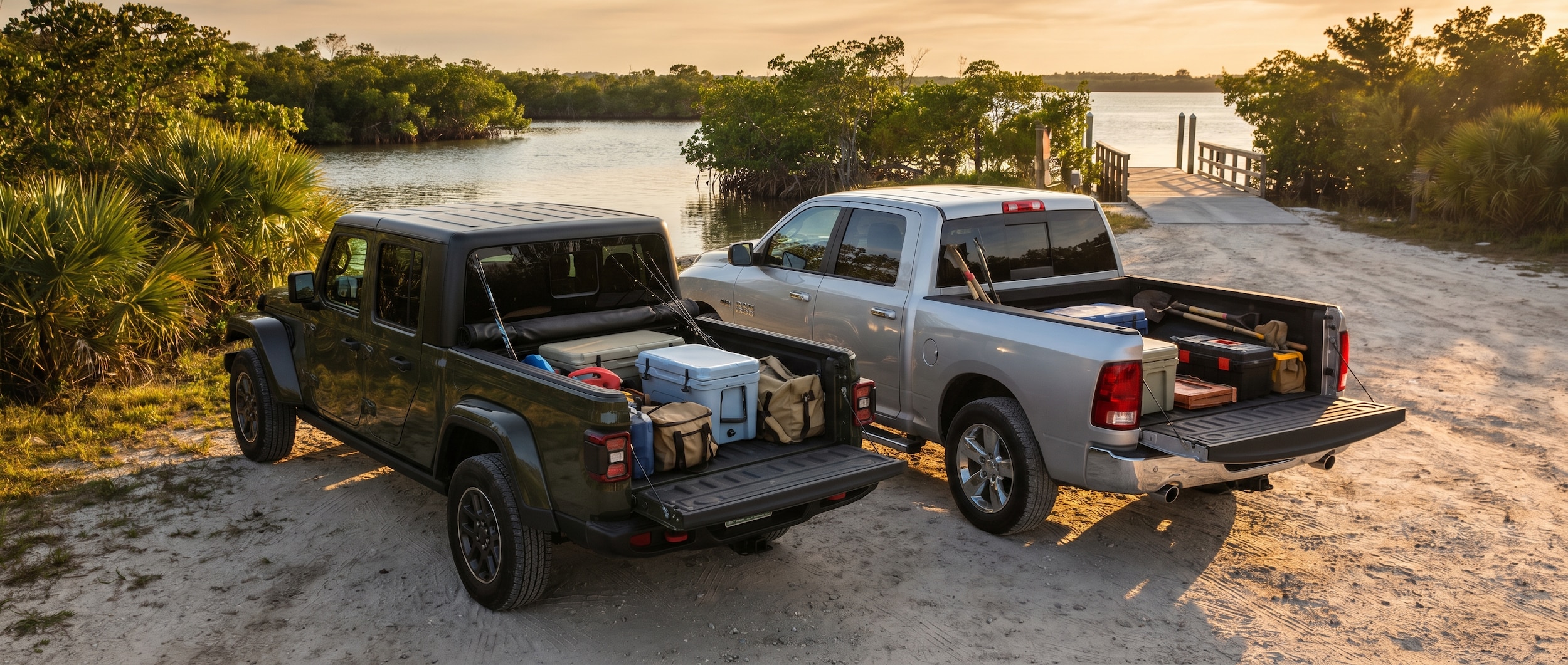 Jeep Gladiator vs Ram 1500 for weekend projects and hauling in Panama City FL