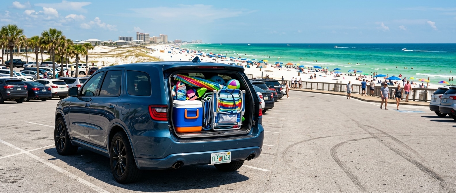 2026 Dodge Durango loaded for a family beach trip near Destin, Florida on the Emerald Coast