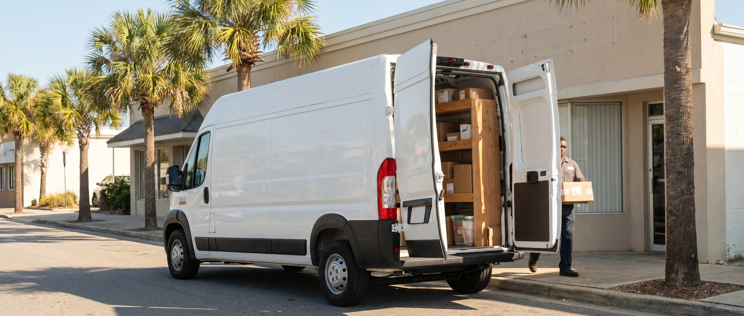 Ram ProMaster delivery van with custom upfits in Panama City, FL