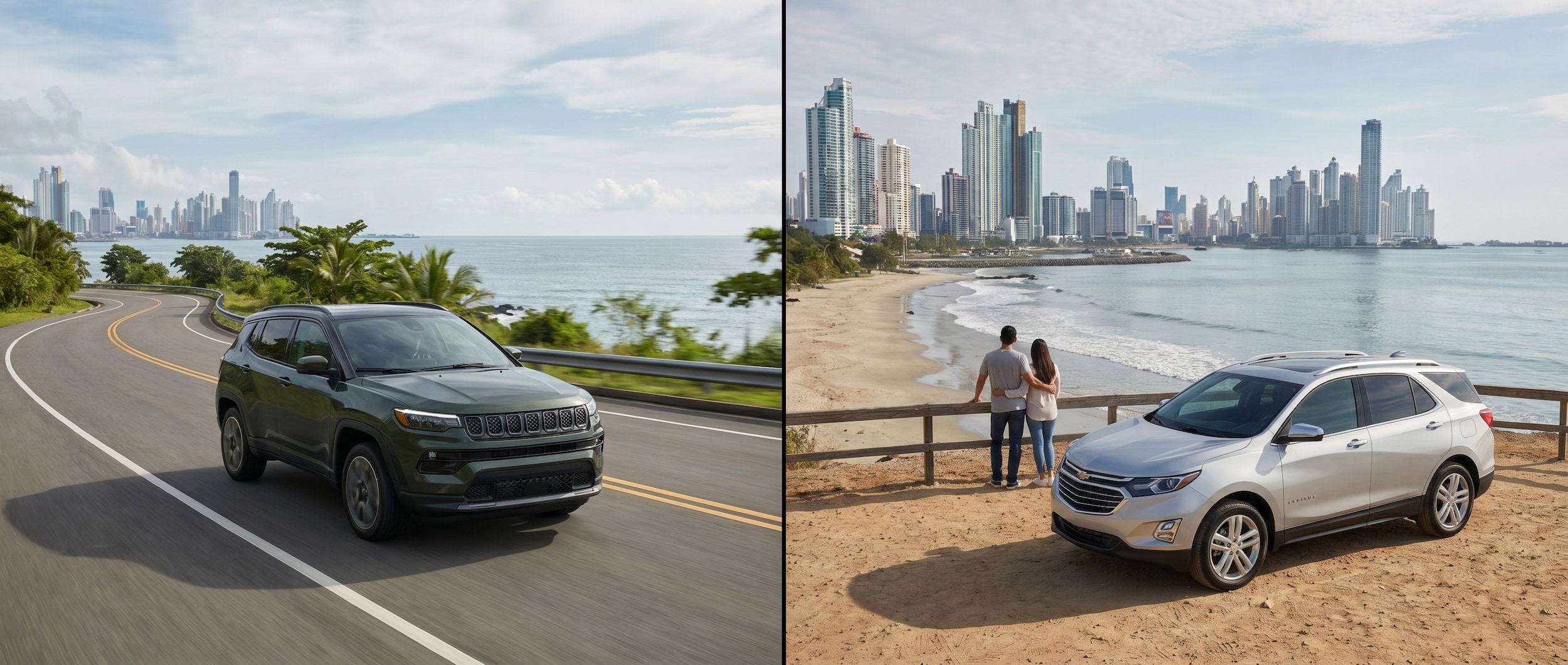 Jeep Compass and Chevy Equinox comparison for Panama City FL daily driving