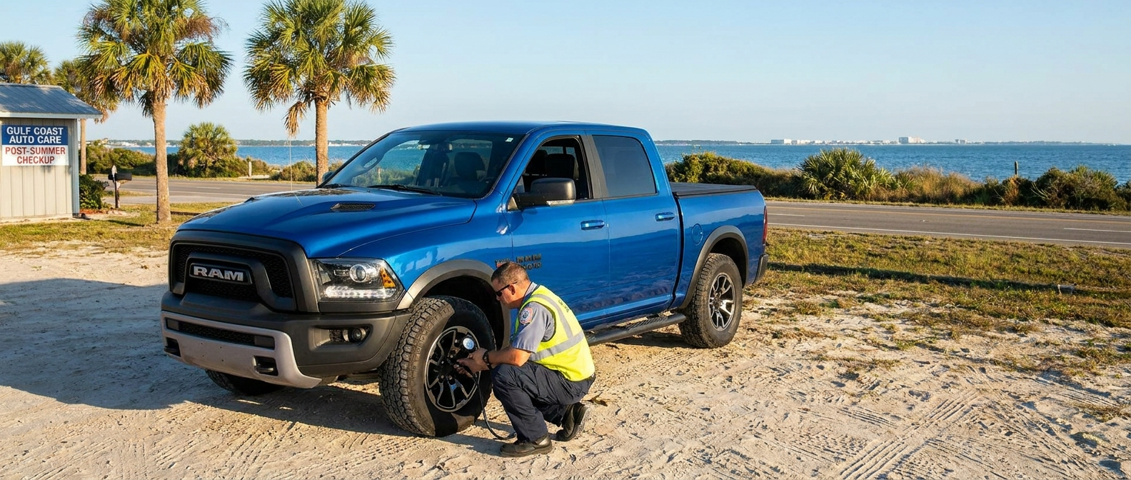 2026 Ram 1500 receiving fall maintenance inspection at a Gulf Coast dealership in Panama City, FL