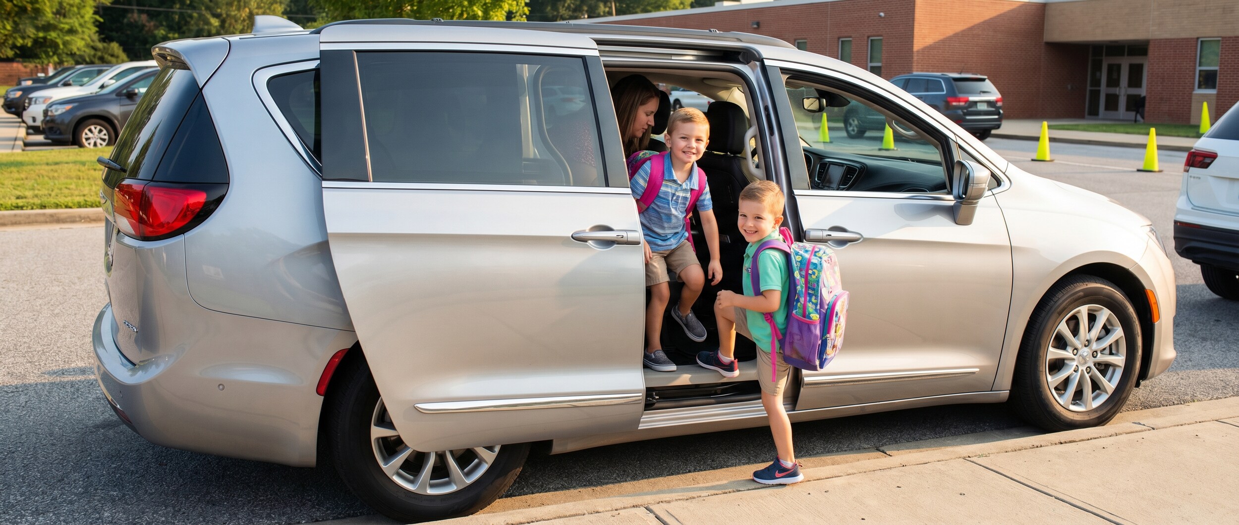 Chrysler Pacifica family van configured for school transportation in Birmingham AL