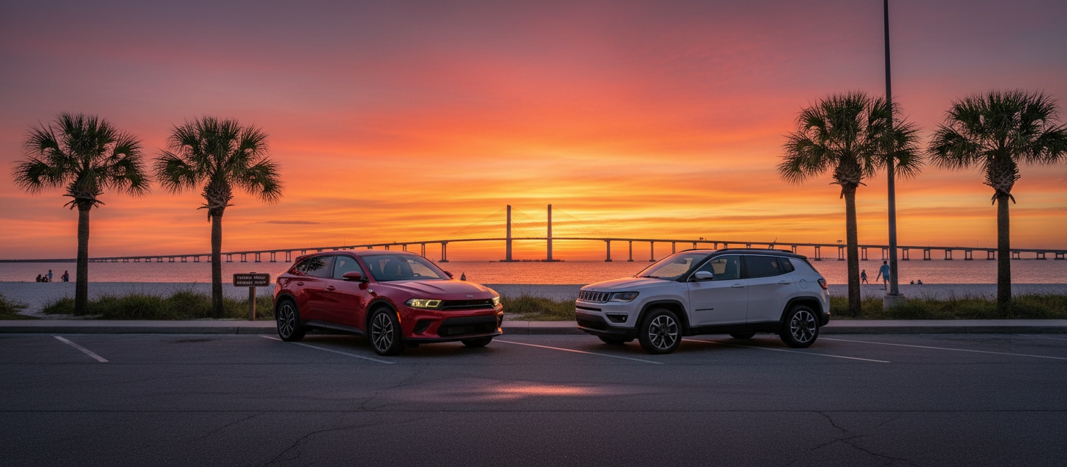 Dodge Hornet and Jeep Compass tech features for young drivers in Panama City.