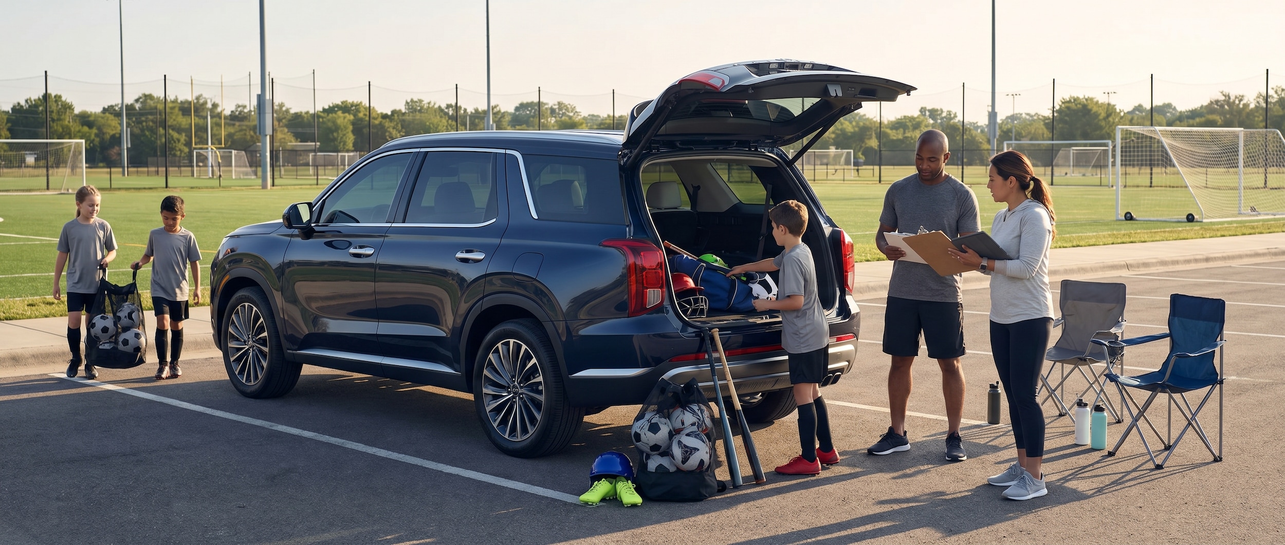 Hyundai Palisade with sports equipment and family features in Panama City FL