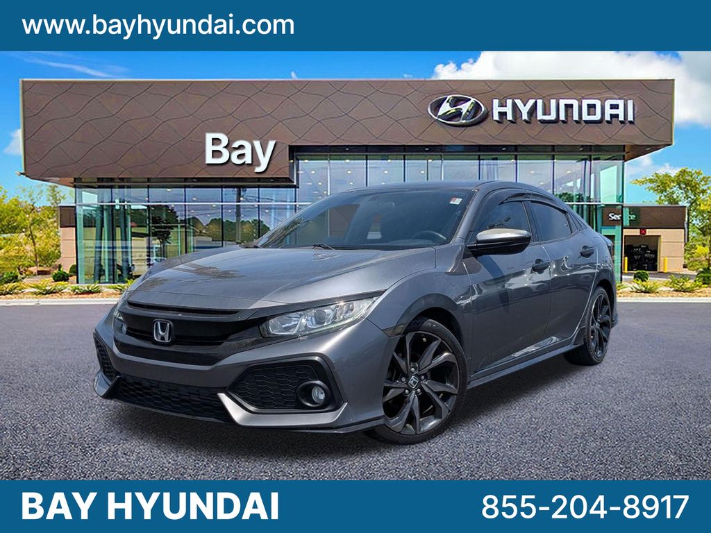 Polished Metal 2018 Honda Civic Hatchback Sport FWD Hatchback Front-Wheel Drive Continuously Variable Transmission