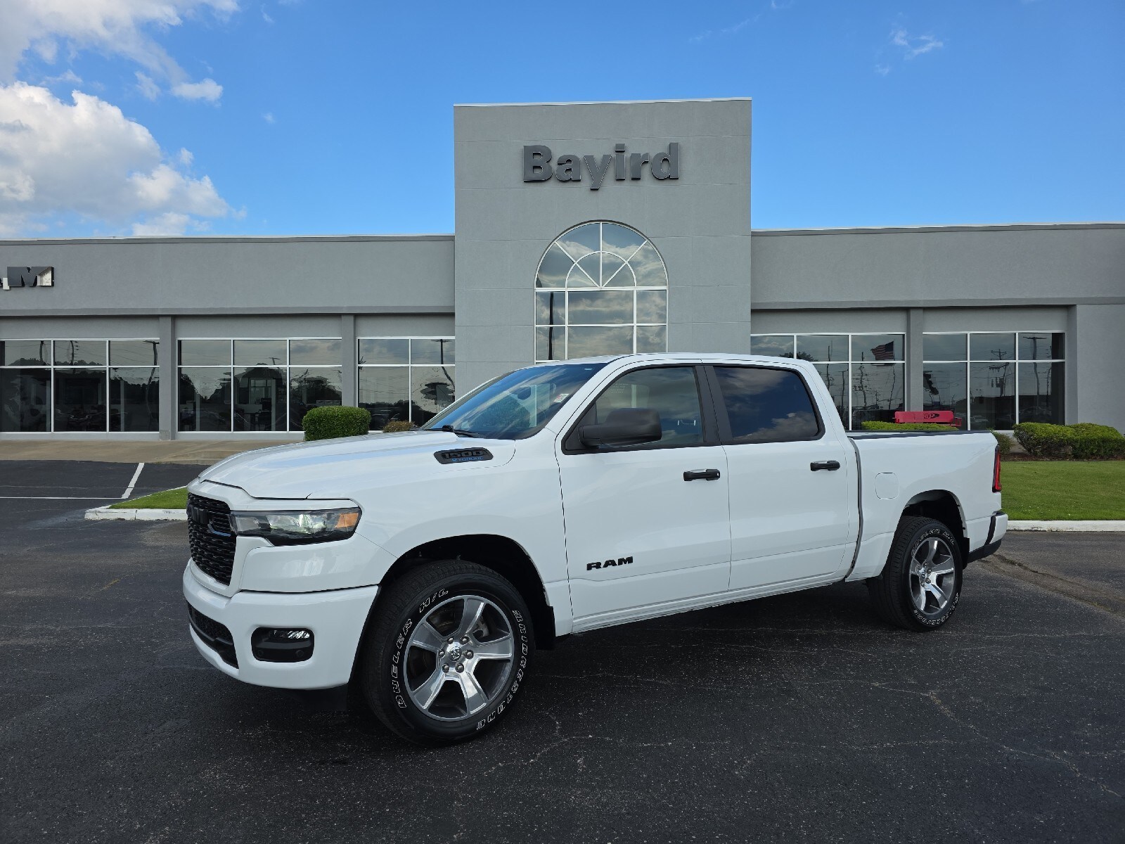 Bright White 2025 RAM 1500 Tradesman Crew Cab 4WD Pickup Truck Four-Wheel Drive Automatic