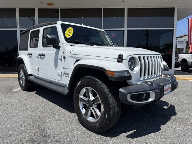 Used 2021 Jeep Wrangler Unlimited Sahara with VIN 1C4HJXEN6MW654310 for sale in Annapolis, MD
