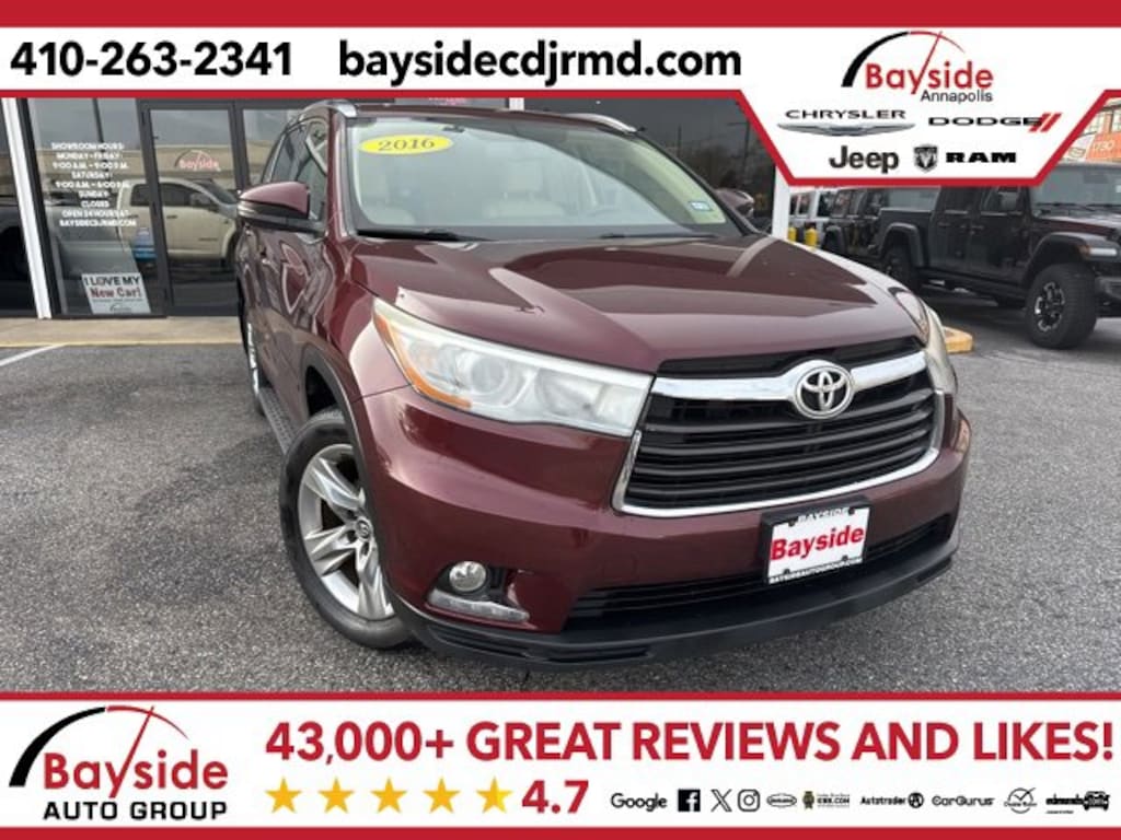 Used 2016 Toyota Highlander Limited V6 SUV
