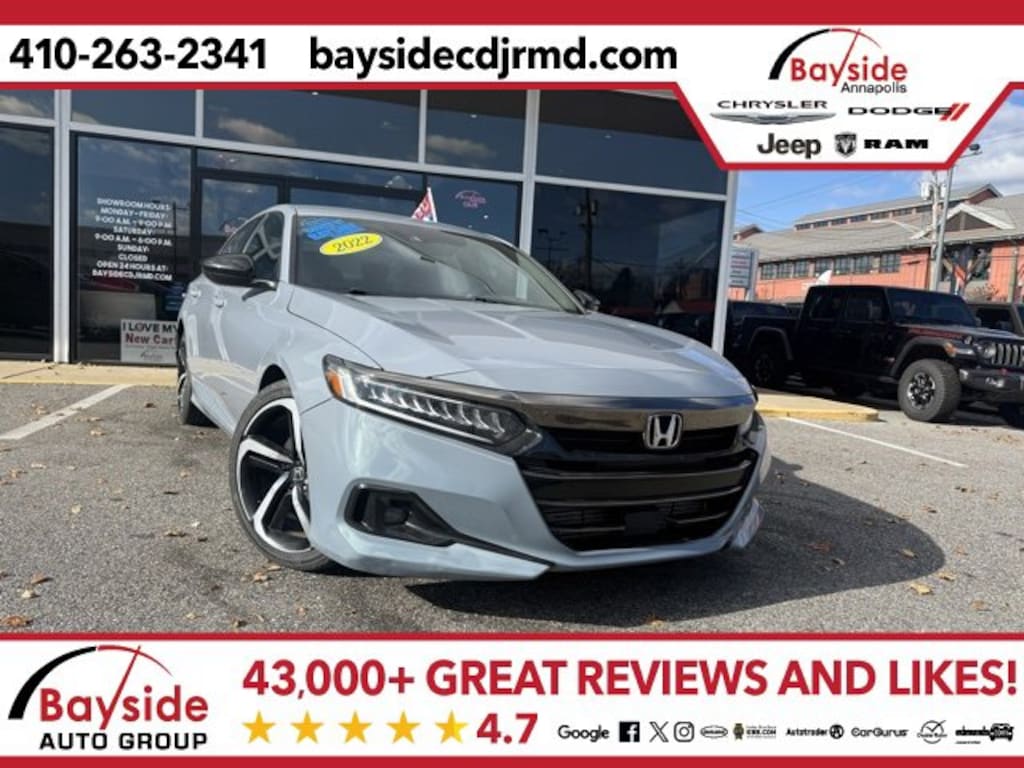 Used 2022 Honda Accord Sport 1.5T Sedan