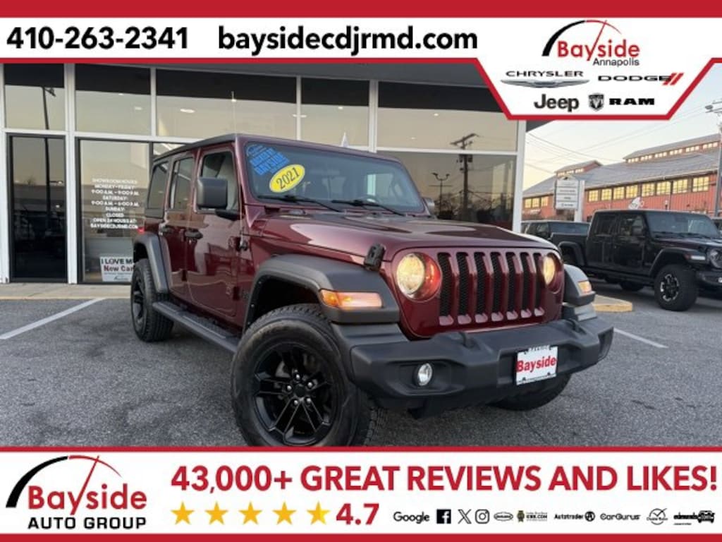 Used 2021 Jeep Wrangler Unlimited Sport SUV