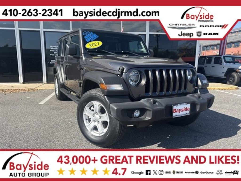 Used 2021 Jeep Wrangler Unlimited Sport SUV