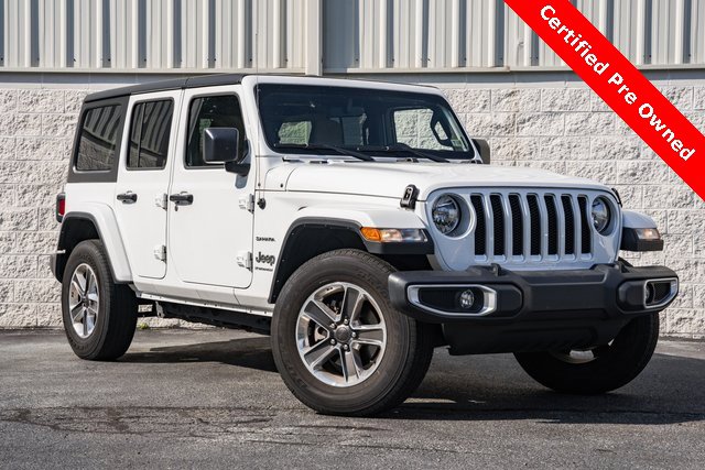 Used 2023 Jeep Wrangler 4-Door Sahara with VIN 1C4HJXENXPW505290 for sale in King George, VA