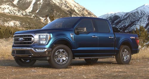 2021 Ford F-150 in Antimatter Blue