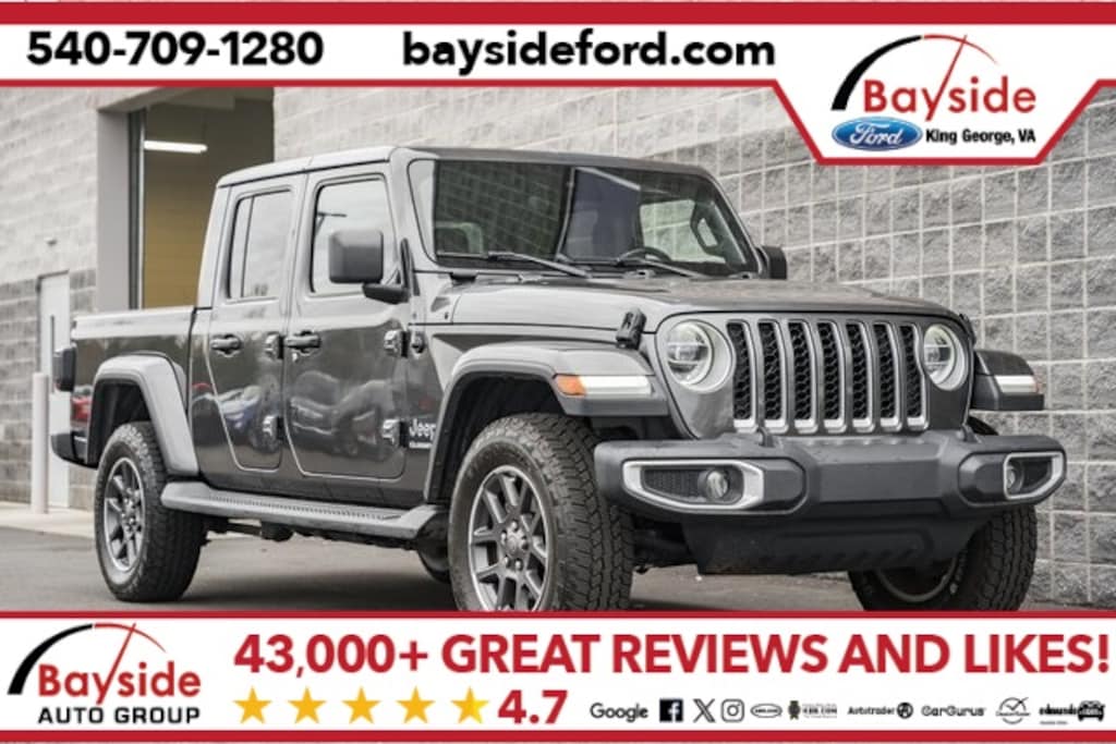 Used 2020 Jeep Gladiator Overland Truck