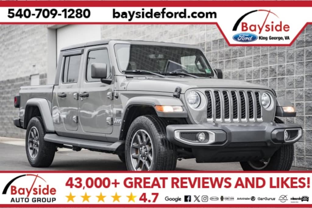 Used 2021 Jeep Gladiator Overland Truck