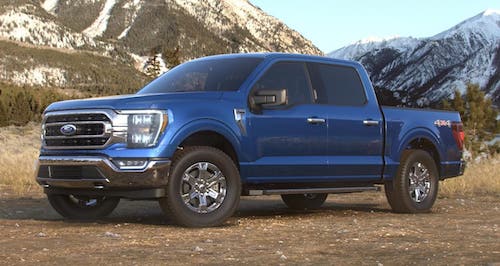 2021 Ford F-150 in Velocity Blue