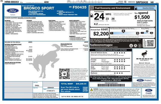 2025 Ford Bronco Sport Outer Banks - Photo 3