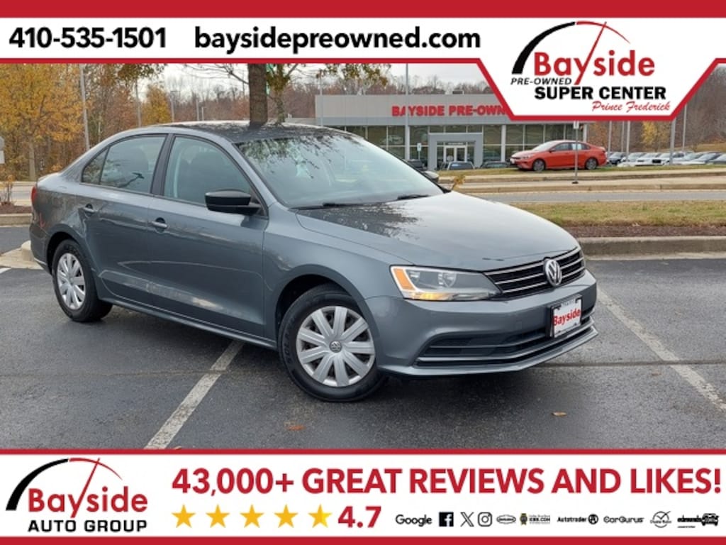 Used 2015 Volkswagen Jetta 2.0L S Sedan