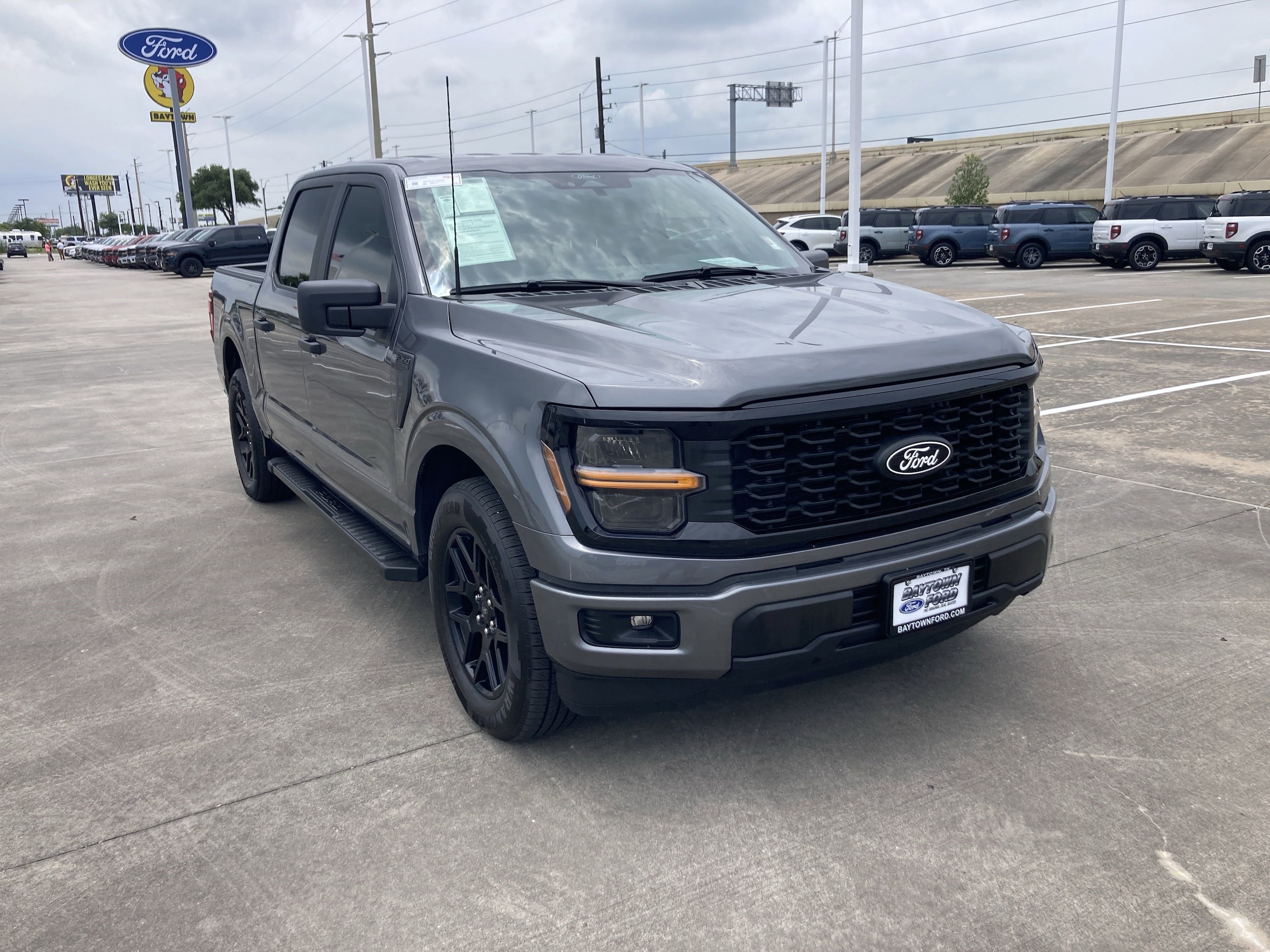 Used 2024 Ford F-150 STX with VIN 1FTEW2K50RKE83404 for sale in Baytown, TX