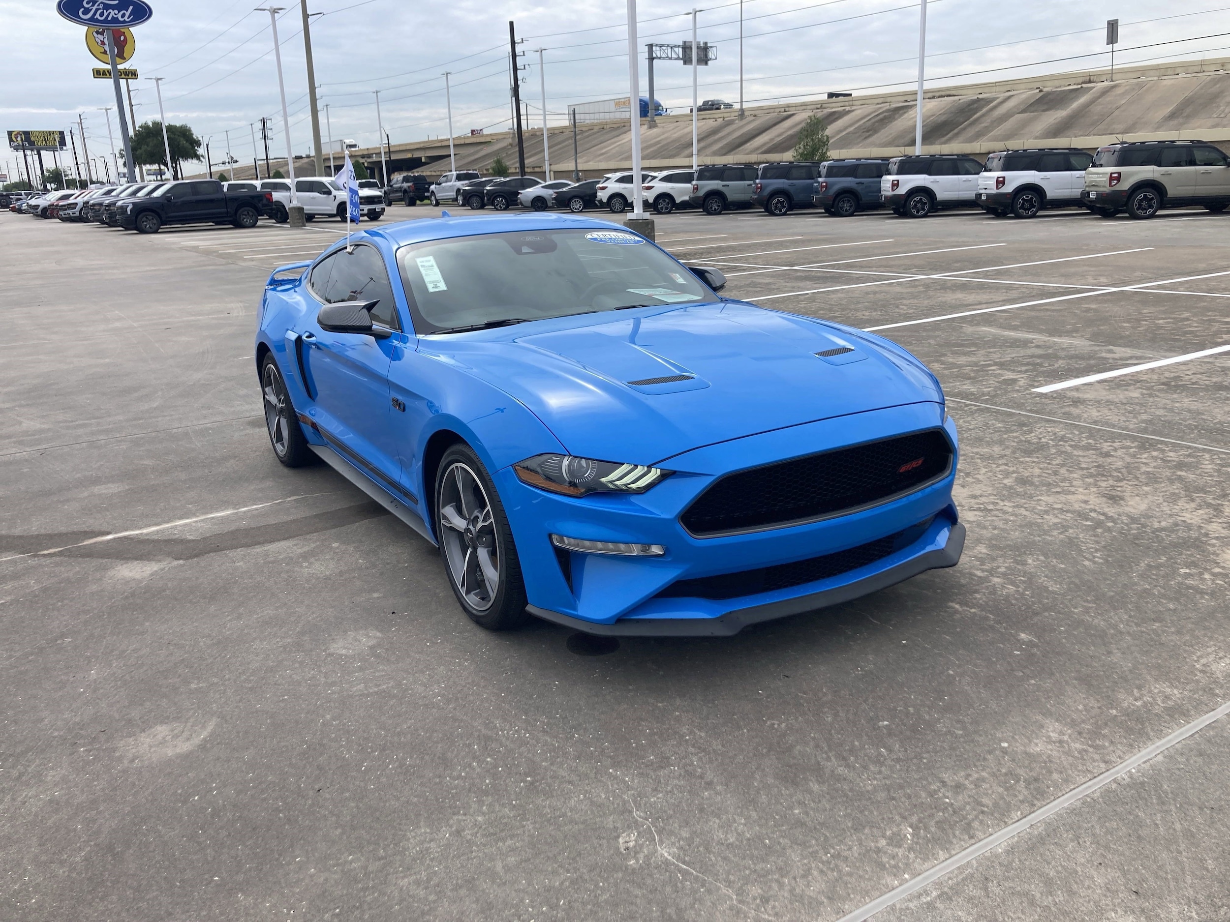 Certified 2022 Ford Mustang GT Premium with VIN 1FA6P8CF1N5107885 for sale in Baytown, TX