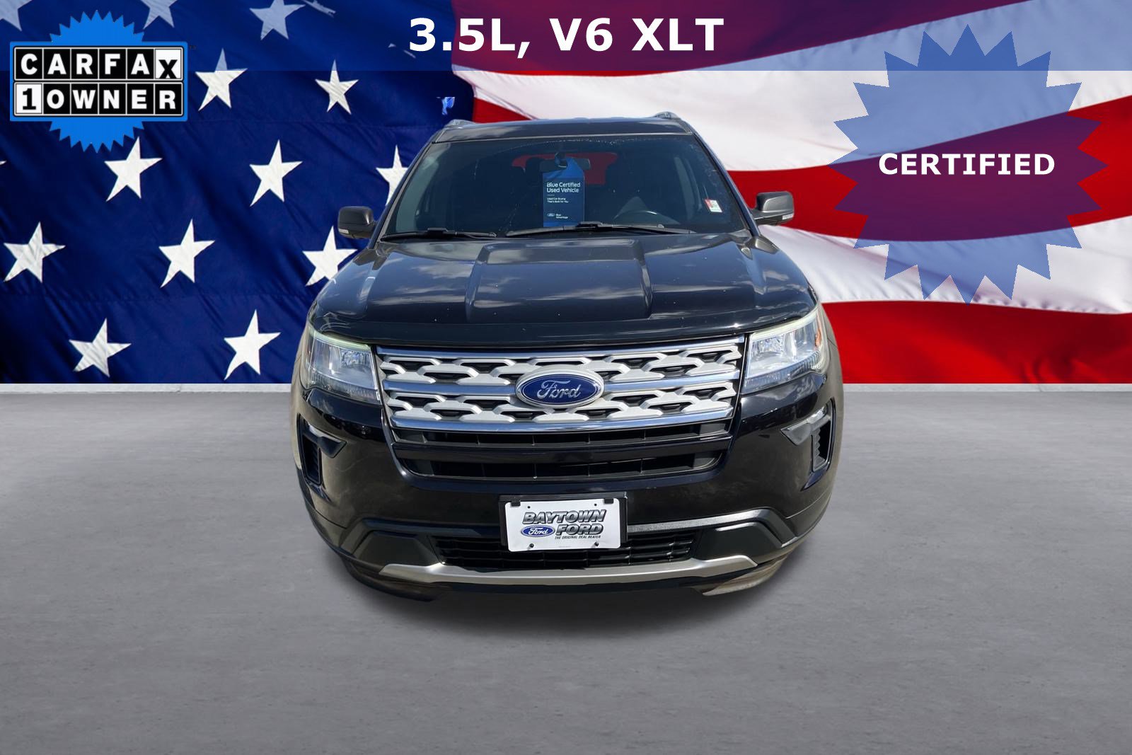 Certified 2019 Ford Explorer XLT with VIN 1FM5K7D84KGB47100 for sale in Baytown, TX