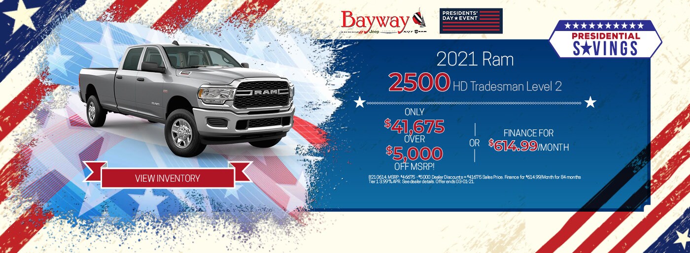 Find a New Vehicle at Bayway CDJR Pasadena Car Dealerships