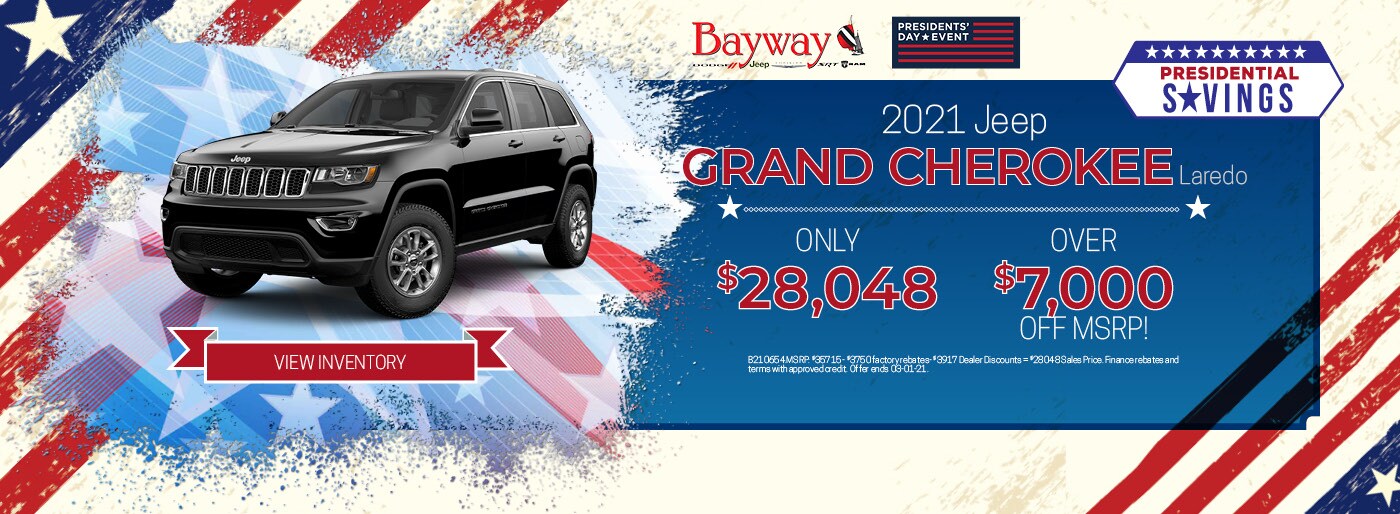 Find a New Vehicle at Bayway CDJR Pasadena Car Dealerships