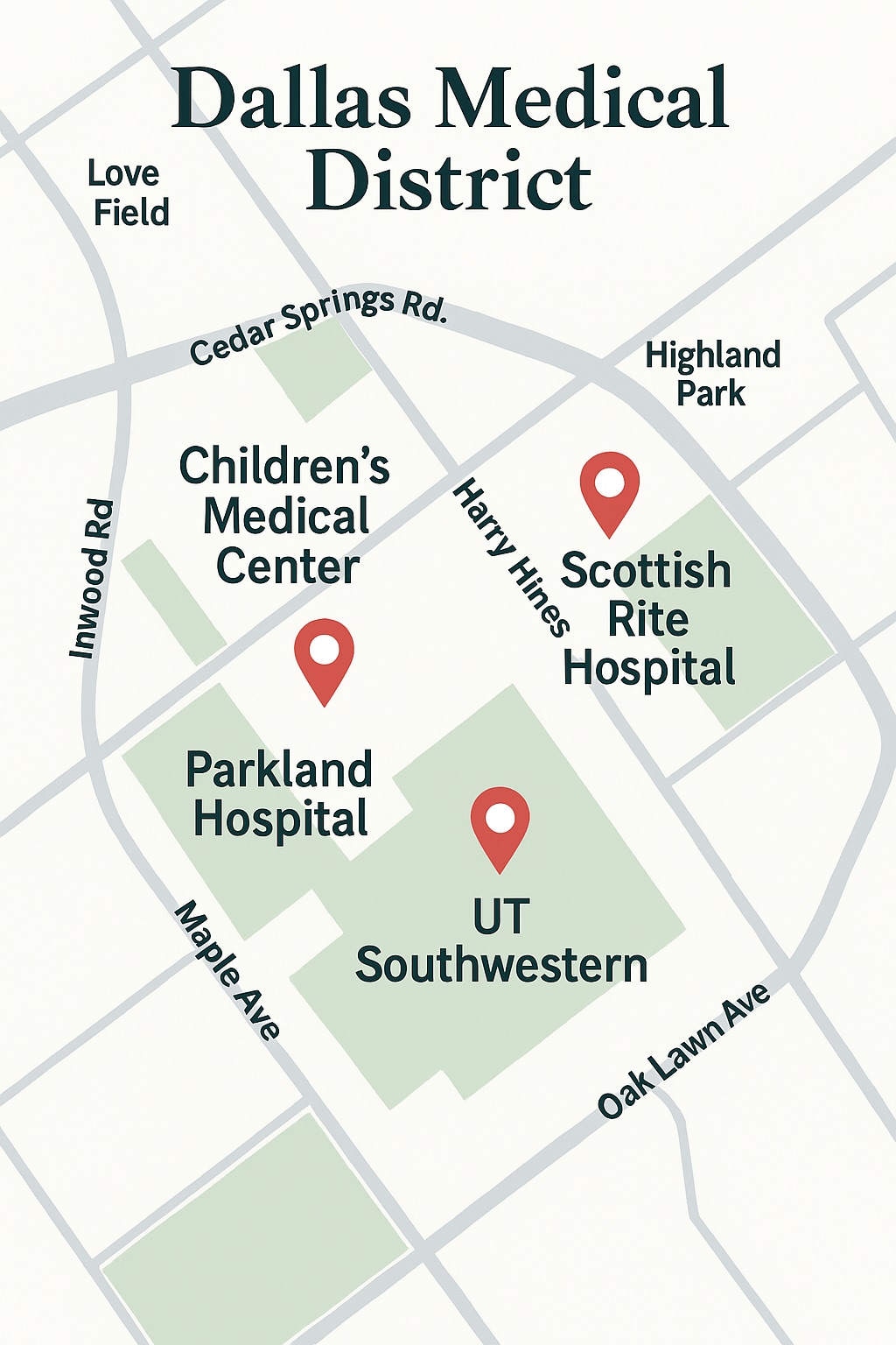 Dalas Medical District Map.png