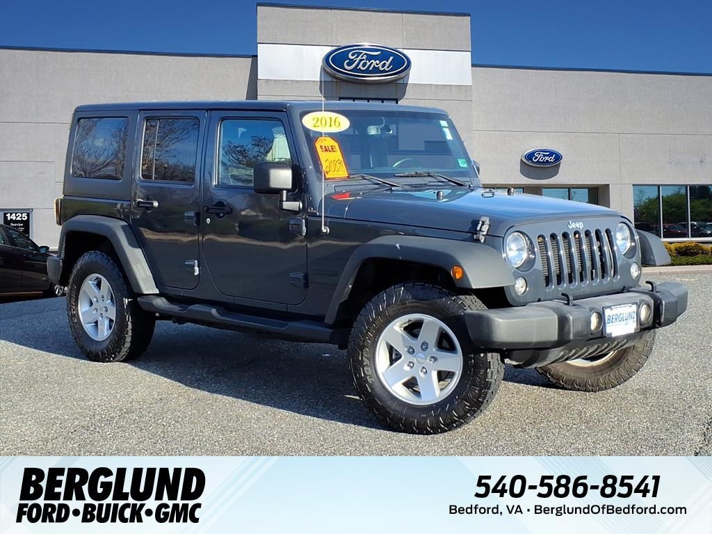 Used 2016 Jeep Wrangler Unlimited Sport 4x4 Sport S SUV