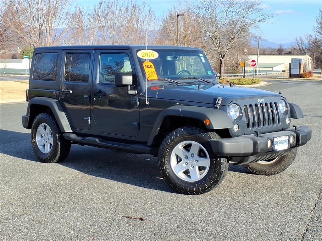 Used 2016 Jeep Wrangler Unlimited Sport 4x4 Sport S SUV