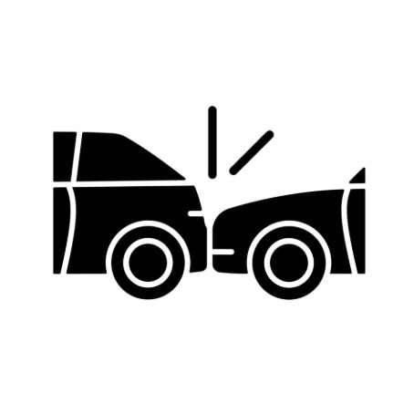 Rear cross traffic alert icon.