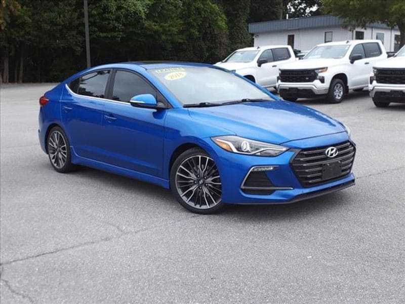 Used 2018 Hyundai Elantra Sport with VIN KMHD04LB3JU495175 for sale in Rocky Mount, VA